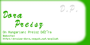 dora preisz business card